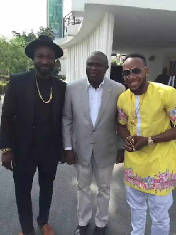 Kcee And Harrysong Meet Governor Ambode At State House Today [See Photos]